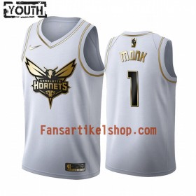 NBA Charlotte Hornets Trikot Malik Monk 1 Nike 2019-2020 Weiß Golden Edition Swingman - Kinder
